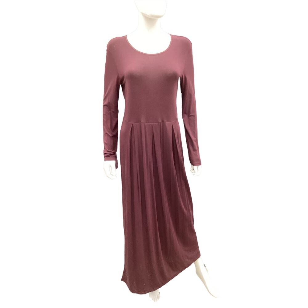 Vintage Laura Ashley Dress Women’s Size 8 Long Sleeve Long Dress Wine Color